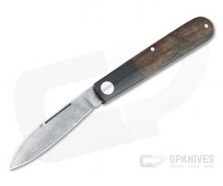 Boker Solingen Barlow Prime Tirpitz Damascus Black Micarta and Walnut Slip Joint Folder 117942DAM