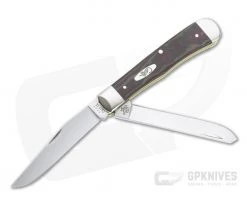 Case Trapper Smooth Rustic Red Richlite Slip Joint Folder 13620