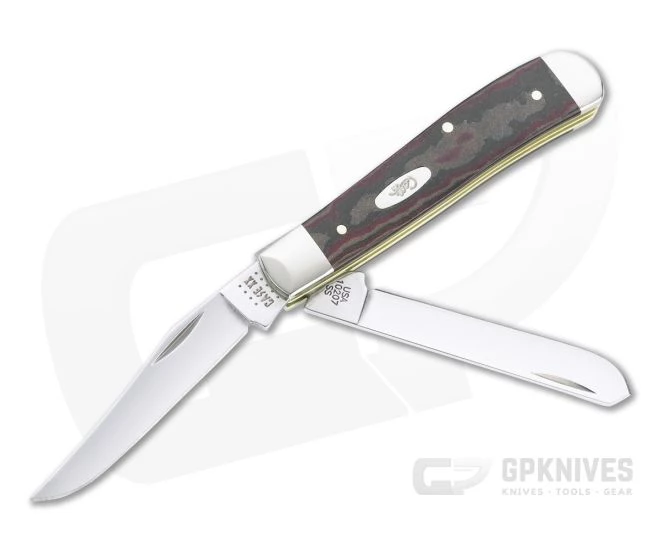 Case Mini Trapper Smooth Rustic Red Richlite Slip Joint 13621