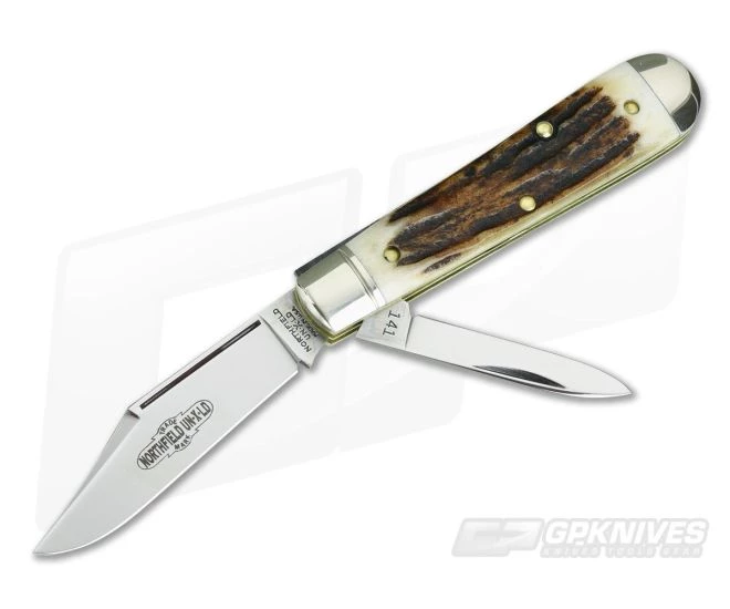 Northfield UN-X-LD #14 2 Blade Lick Creek Boys Knife Sambar Stag 07