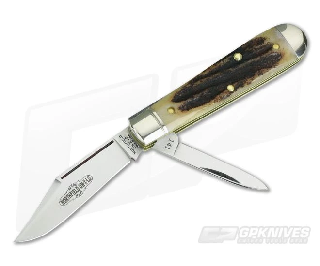 Northfield UN-X-LD #14 2 Blade Lick Creek Boys Knife Sambar Stag 08