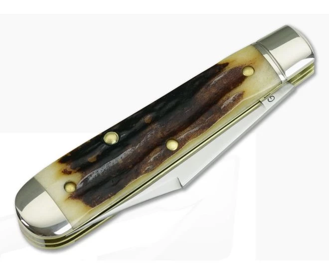 Northfield UN-X-LD #14 2 Blade Lick Creek Boys Knife Sambar Stag 08 - Image 2