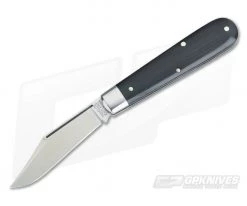 Tidioute Cutlery #15 Boys Knife Clip Blade Black Linen Micarta