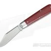 Tidioute Cutlery #15 Boys Knife Clip Blade Red Linen Micarta