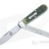 Tidioute #15 Urban Jack Knife Spring Green Jigged Bone Slip Joint Knife 152221