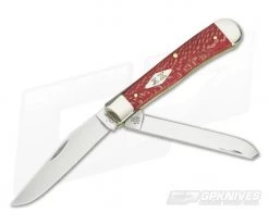 Case Trapper Red Sycamore Wood Handle 17140