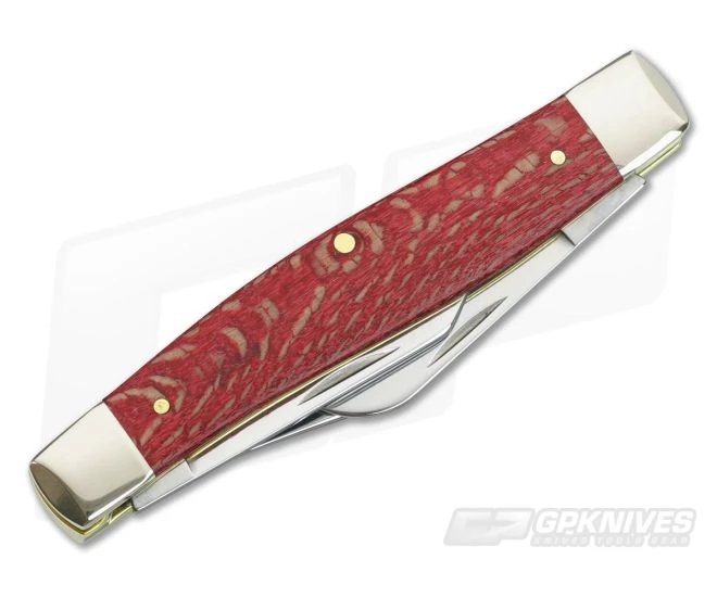 Case Large Stockman Red Sycamore Wood Handle 17141 - Image 2
