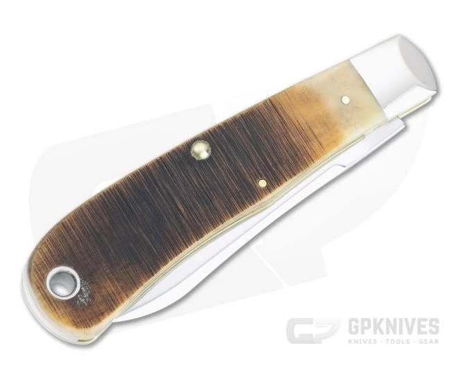 Case BackPocket Sawcut Jig Barehead Amber Bone Slip Joint Folder 17892 - Image 2