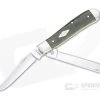 Case Mini Trapper Smooth Green and Black Micarta Slip Joint 23472