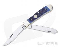 Buck Creek Trapper Blue Pick Bone Slip Joint 254BLPB