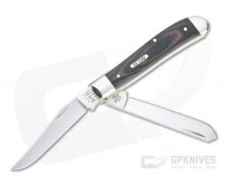 Case Mini Trapper Smooth Black and Red Micarta Slip Joint 27852