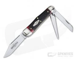Northfield UN-X-LD #29 Stockyard Whittler 3-Blade Blood Red Jigged Bone