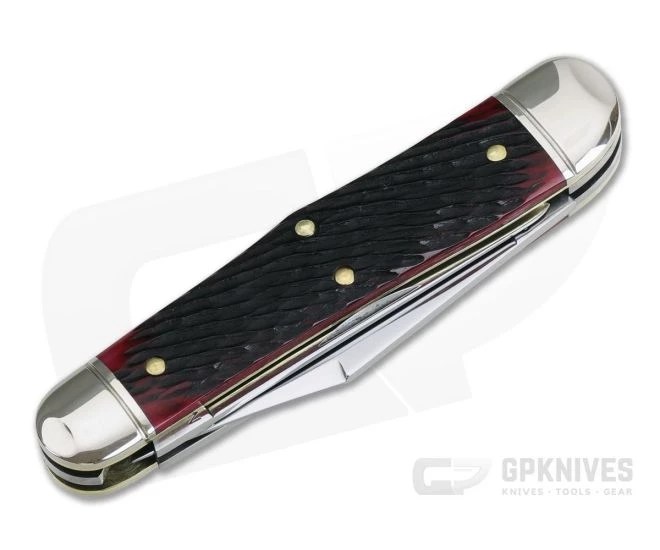 Northfield UN-X-LD #29 Stockyard Whittler 3-Blade Blood Red Jigged Bone - Image 2