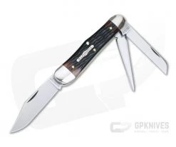 Tidioute Cutlery #29 Stockyard Whittler 3-Blade Burnt Sienna Jigged Bone