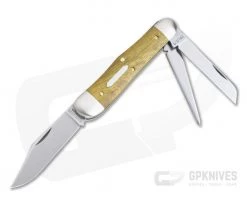 Tidioute Cutlery #29 Stockyard Whittler 3-Blade Osage Orange Wood