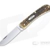 Case Sod Buster Jr. Peach Seed Jigged Amber Bone Slip Joint 30092