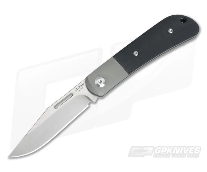 JE Made Slipjoint Stonewashed S35VN Black G10