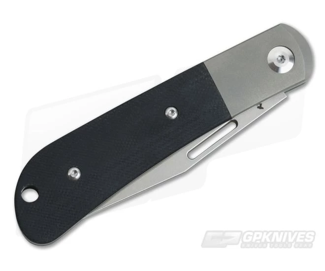 JE Made Slipjoint Stonewashed S35VN Black G10 - Image 2