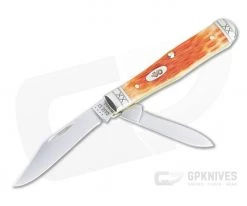 Case Swell Center Jack Small Slip Joint Tru-Sharp Crandall Jig Cayenne Bone Folder 35811
