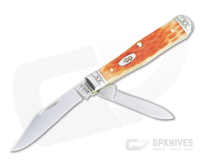 Case Swell Center Jack Small Slip Joint Tru-Sharp Crandall Jig Cayenne Bone Folder 35811