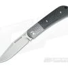 JE Made Slipjoint Stonewashed S35VN Bead Blast Jigged Bolster Carbon Fiber