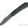 JE Made Slipjoint Black Stonewash S35VN Black Jigged Bolster Carbon Fiber
