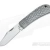 Enrique Pena Custom Lanny's Clip Point Jigged Grey Titanium Slipjoint 3656