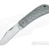 Enrique Pena Custom Lanny's Clip Point Jigged Grey Titanium Slipjoint 3657