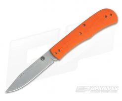 Trash Panda Knives Kit Slip Joint Stonewashed AEB-L Orange G10