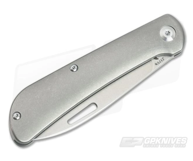 JE Made Zulu Tribal Spear Point Slip Joint Blast Titanium S35VN - Image 2