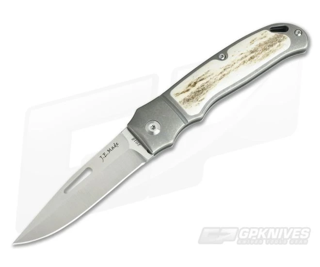 JE Made Loveless New York Special Slip Joint Stag Inlays Bolstered S35VN 3899