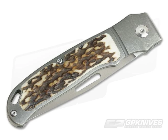 JE Made Loveless New York Special Slip Joint Stag Inlays Bolstered S35VN 3900 - Image 2