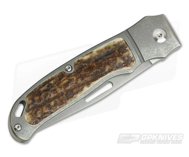 JE Made Loveless New York Special Slip Joint Stag Inlays Bolstered S35VN 3901 - Image 2