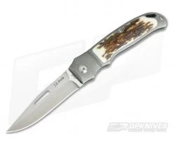 JE Made Loveless New York Special Slip Joint Stag Inlays Bolstered S35VN 3902