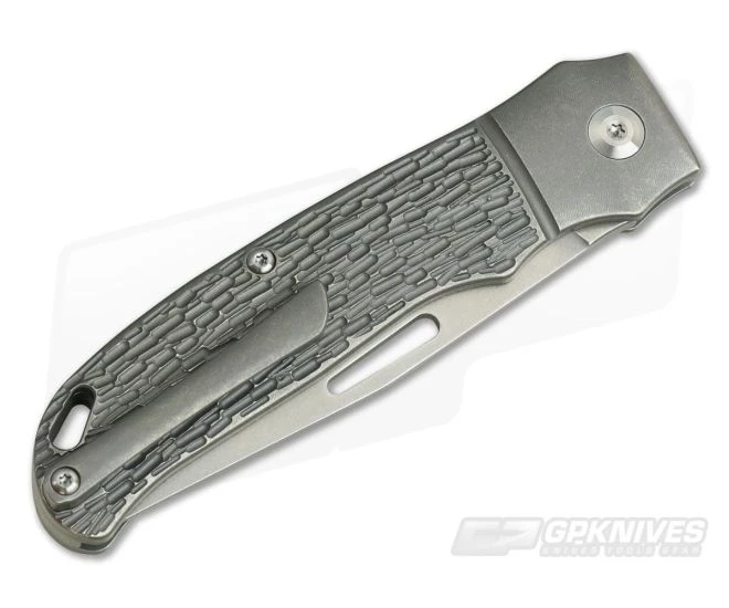 JE Made Loveless New York Special Slip Joint Blasted Jigged Bolstered w/ Clip S35VN - Image 2