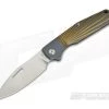 JE Made Combustion Slip Joint Bolstered Ray Milled Blue Titanium w/ Clip CPM-3V