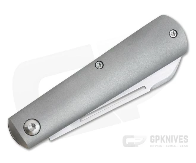 Enrique Peña Custom Barlow Spear Point Blasted Titanium - Image 2