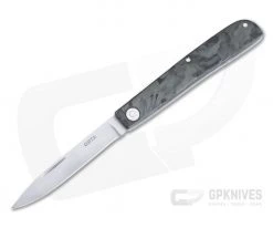 Hiroaki Ohta Knives Light Folder OLF Marbled Carbon Fiber D2 Slip Joint 4027