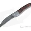 Chuck Hawes Custom Ironwood Wharncliffe Whittler Burl Pattern Damascus Blade