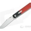 Enrique Pena Custom Barlow Clip Point Bolstered Blood Orange Crosscut Micarta Front Flipper 4255