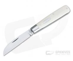 T.A. Davison Custom Ivory White G10 Satin A2 Sheepsfoot Slip Joint Folder 4327