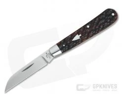 T.A. Davison Custom Dark Jig Bone Satin CTS-XHP Wharncliffe Slip Joint 4367