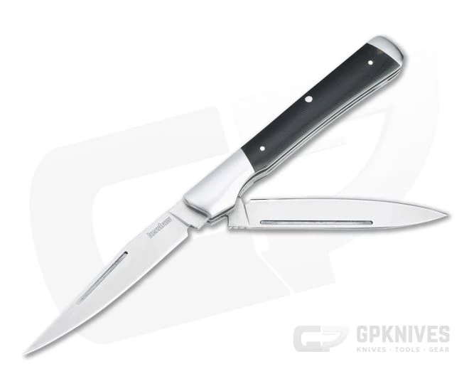 Kershaw Allegory Trapper Satin Stainless Steel Black Micarta Slip Joint Folder 4385