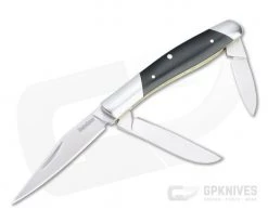 Kershaw Iredale Stockman Satin Stainless Steel Black Micarta Slip Joint Folder 4386