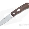 Sakman Knives Rhino Sheepsfoot Satin N690 Natural Canvas Micarta Slip Joint Folder 4437