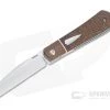 Enrique Pena Custom Front Flipper Raptor Bolstered Burlap Micarta Folder 4453