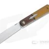 Enrique Pena Custom Front Flipper Barlow Bolstered Antique Paper Micarta Folder 4704