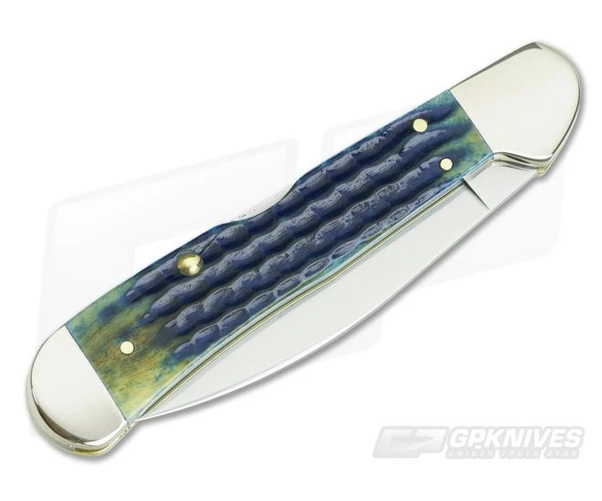 Case Copperlock Corn Cob Jig Burnt Indigo Bone Back Lock 49228 - Image 2