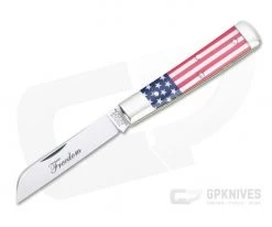 Tidioute Cutlery #49 Freedom Blem A Sheepsfoot Jack Flag Acrylic Slip Joint 493121