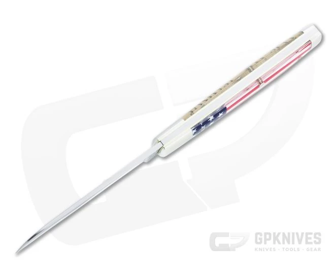 Tidioute Cutlery #49 Freedom Blem A Sheepsfoot Jack Flag Acrylic Slip Joint 493121 - Image 3